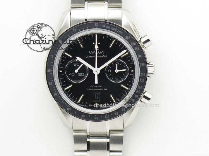 0102 Speedmaster ’57 Co-Axial RG OMF 1:1 Best Edition Black Dial On Leather Strap A9300 (Free Leather Strap) Resilient 8064